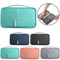 thumbnail image 2 of Travel Passport Holder Splash-proof Document Organizer Bag Passport Wallet, 2 of 10