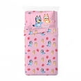 thumbnail image 1 of Bluey 'Balloon Party' Kids 3-Piece Twin Sheet Set, 100% Polyester, Pink, 1 of 7