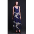 thumbnail image 4 of Bimba Bird Printed Adjustable Spaghetti Strap Long Maxi Dress Summer Beachwear-Small Navy Blue, 4 of 6