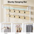 thumbnail image 4 of Garvee Industrial 3-Tier Hall Tree with Bench, 39.9" Coat Rack & Shoe Storage for Entryway, Hallway, Living Room, 4 of 10