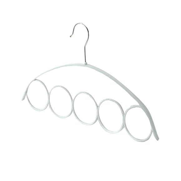 MVRLSH Étagère Organisatrice Porte-Foulards à 5 Anneaux Étagères de Garde-Robe Cintres en Plastique Foulards et Cravates Cercle Cintres Créatifs