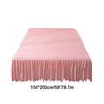 thumbnail image 3 of TACILIP Bedding, Solid Color Bed Skirt Concise Washed Cottons Edge Bedspread Skirt Bed Hats Bed Sheet Dirtproof Nonslip Protective Cover Cover, Gifts for Mom, 3 of 6
