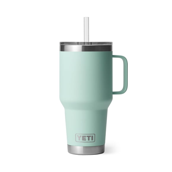 YETI Rambler 35 oz Tumbler with Handle and Straw Lid, Travel Mug Water Tumbler, Vacuum Insulated Cup with Handle, Stainless Steel