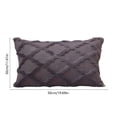 thumbnail image 3 of Fwttom Fuzzy Striped Throw Pillow Case, Sc&inavia-Style Fluff Long Striped Pillowcase Geometric Winter Cushion Cover Sofa Backrest Cover, 3 of 6