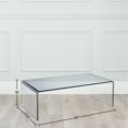 thumbnail image 2 of Curvo Clear Tempered Glass Waterfall Coffee Table, 2 of 5
