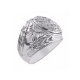 thumbnail image 3 of RYLOS Men's Rings Sterling Silver Gypsy Ring with 0.25 Carats Diamonds - Designer Jewelry for Man Size 6, 3 of 6