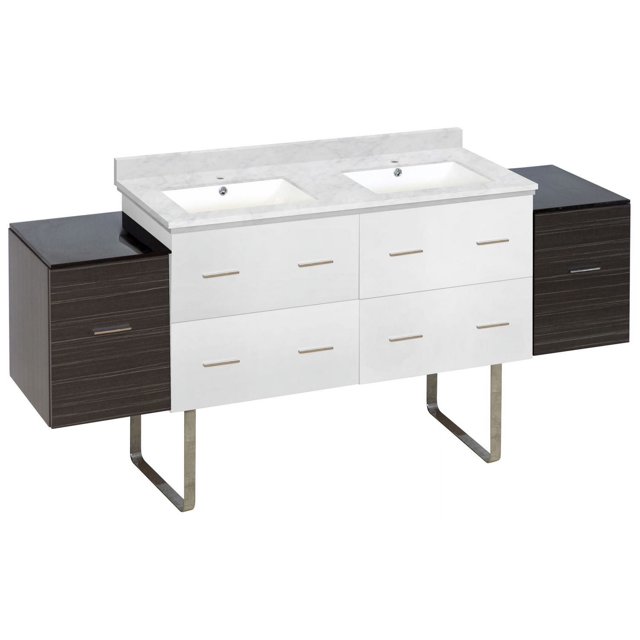 Imaginations Américaines 74,5 pouces W Vanity Set Gris