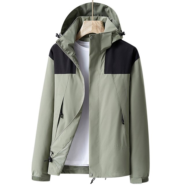 Pisexur Veste Coupe-Vent pour Homme Veste Décontractée Ample à Blocs de Couleur Sprinter d'Extérieur à Manches Longues à Capuche Veste Décontractée/veste Veste de Randonnée Homme Imperméable Manteau pour Homme Veste pour Homme