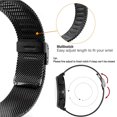 thumbnail image 3 of Bracelet de Montre en Maille d'Acier Inoxydable, Ajustable et Élégant, Boucle Améliorée, à la Mode et Confortable, 3 of 8