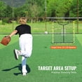 thumbnail image 4 of KFFKFF Softball and Baseball Rebound Net, 4 x 4.5 ft, Ideal for Pitch and Field Practice, Includes Pitching Target, Adjustable to 4 Positions, 4 of 9