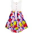 thumbnail image 1 of Girls Dress Lace To Chiffon Blooming Flower Tied Waist 8 Years, 1 of 4