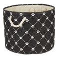 thumbnail image 1 of Design Imports CAMZ14216 Bac Rond en Polyester Treillis Patte pour Animaux, Noir, 1 of 4