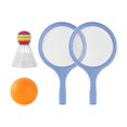 thumbnail image 1 of Kids Badminton Tennis Set Badminton Racket with Ball and Badminton Shuttlecock, Blue, 1 of 9
