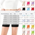thumbnail image 4 of Yuyuzo Girls Athletic Shorts High Waisted Yoga Dance Workout Shorts Comfy Stretch Solid Color Underwear Shorts, 4 of 7