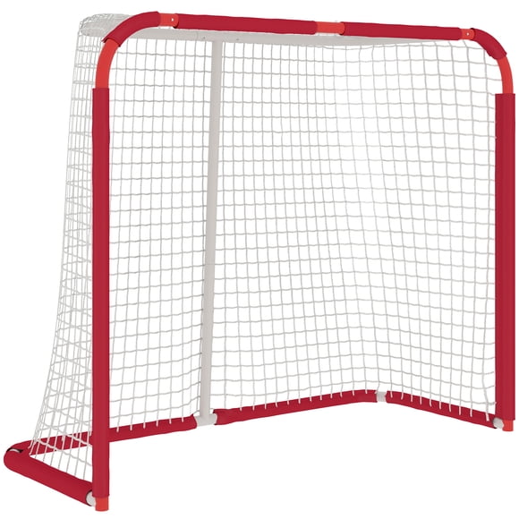 Soozier Filet de Hockey Portable, But de Hockey à Installation Facile avec Cadre en Acier, Maille PE