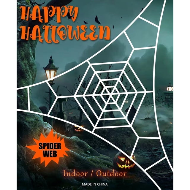 TopLLC Halloween Decorations ,Fall Decor, Spider Webs Halloween Decorations Outdoor White Fake Spider Scary Haunted House Outdoor Wall Decor For Halloween Party Hanging Decorations spider web