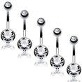 thumbnail image 4 of BodyJ4You 15PCS Professional Piercing Kit Stainless Steel 14G Clear CZ Belly Navel Ring Body Piercing Set, 4 of 6