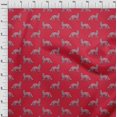 thumbnail image 3 of oneOone Cotton Silk Fabric Fox Block Print Sewing Fabric BTY 42 Inch Wide, 3 of 4