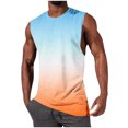 thumbnail image 2 of NTACZA Tank Tops for Man Athletic Sleeveless Basic Shirt Sports Crew Neck Gradient Mens Shirts M, 2 of 5