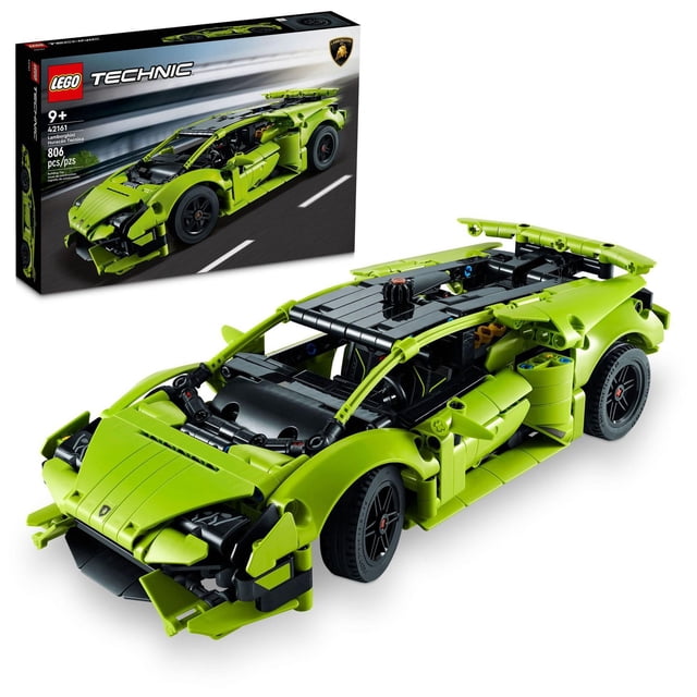 LEGO Technic Lamborghini Huracán Tecnica 42161 Kit avancé de construction de voitures de sport pour les enfants âges 9 et jusqu'à qui aiment l'ingénierie et collectionner des jouets de voiture de sport exotique