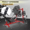 thumbnail image 3 of PIONEERWORKS Leg Press & Squat Machine for Home Gym with Calf Block & Barbell Plate Storage, Professional Lower Body Workout Equipment for Fitness and Strength Training, 3 of 10