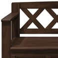 thumbnail image 5 of SIMPLIHOME Amherst SOLID WOOD 48 inch Wide Entryway Storage Bench with Safety Hinge, Multifunctional Transitional in Natural Aged Brown, 5 of 5