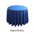 thumbnail image 3 of Round Tablecloth 70 Inch - Cotton Polyester, Wrinkle/Fade Resistant, Reusable - Jacquard Table Cloth - 1PC Circle Table Cover for Dining, Wedding & Birthday Party, 3 of 6