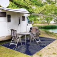 thumbnail image 4 of Outdoor Rug  for Patios   Reversible Outdoor Plastic Straw Camping Rug Carpet  Large Area Rugs Mats for RV  Camper  Deck  Balcony  Porch  Backyard  Beach  Picnic. Leaf, 4 of 7
