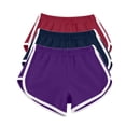 thumbnail image 1 of Timegard 3pc Womens Yoga Short Elastic Waisted Summer Athletic Running Active Sports Shorts Sweatshorts, 1 of 7