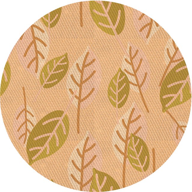 Ahgly Company Tapis d'Intérieur Lavable en Machine Carré Orange Transitionnel, 3 Pieds Carré