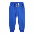 thumbnail image 1 of Kids' Solid Color Tracksuit Pants With Bunched Feet Mid Sized Hoodie Pants, 1 of 4
