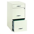 thumbnail image 1 of Pemberly Row Metal 3 Drawer Steel File Cabinet in White, 1 of 2