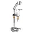 thumbnail image 4 of FAGINEY Sink Faucet,Pull Out Faucet,G1/2 Faucet Telescopic Rotatable Pull Out Cold Hot Water Mixer Tap For Bathroom Wash Basin, 4 of 8