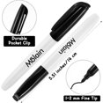 thumbnail image 2 of 100 Pack Fine Tip Dry Erase Marker - Black Dry Erase Markers Bulk Whiteboard Markers for School, Office, Home, Works on Whiteboard, Glass & Non-Porous Surfaces, 2 of 6
