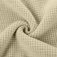 thumbnail image 4 of Penkiiy Men's Solid Color 3-Button Round Neck Waffle Long Sleeved Shirt Beige, 4 of 8