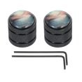 thumbnail image 1 of Uxcell Dome Knobs Guitar Knob 6mm Black Shell Top Black Metal Volume Tone Control with Inner Hexagon Spanner Knob 2Pack, 1 of 6