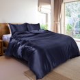 thumbnail image 4 of Unique Bargains Satin Duvet Cover Set 3 Piece and Pillow Sham Set, 4 of 8