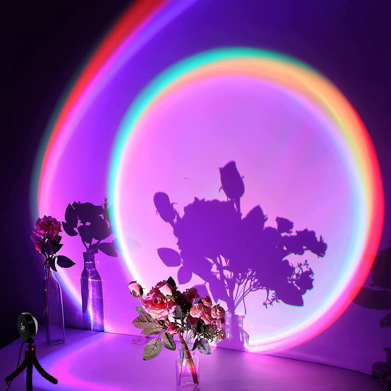 Creative Sunset Hand-Pulled Wall Lamp – Adjustable Sunrise To Sunset Projection – 22x27cm