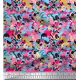 thumbnail image 1 of Soimoi Satin Silk Fabric Multicolor Texture Print Fabric by Yard 42 Inch Wide, 1 of 3