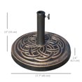 thumbnail image 3 of Outsunny Base de Parasol de Patio 25 lb Base de Parasol de Marché Support Bronze, 3 of 10