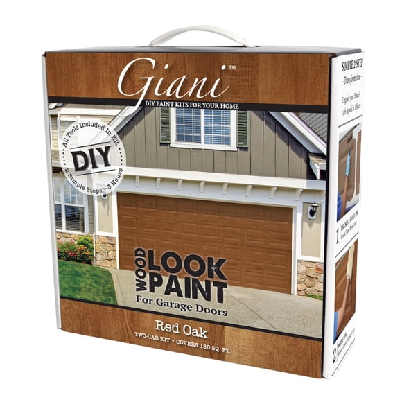 Kit de Peinture Aspect Bois pour Portes de Garage (Chêne Rouge)