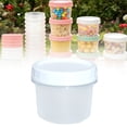 thumbnail image 2 of XIPYYKM 1 Pack-5.4 OZ Freezer Storage Container, Small Plastic Container with Twist Top Lid, Round Food Storage Container, Reusable Soup Container Microwave/Dishwasher Safe, 2 of 9