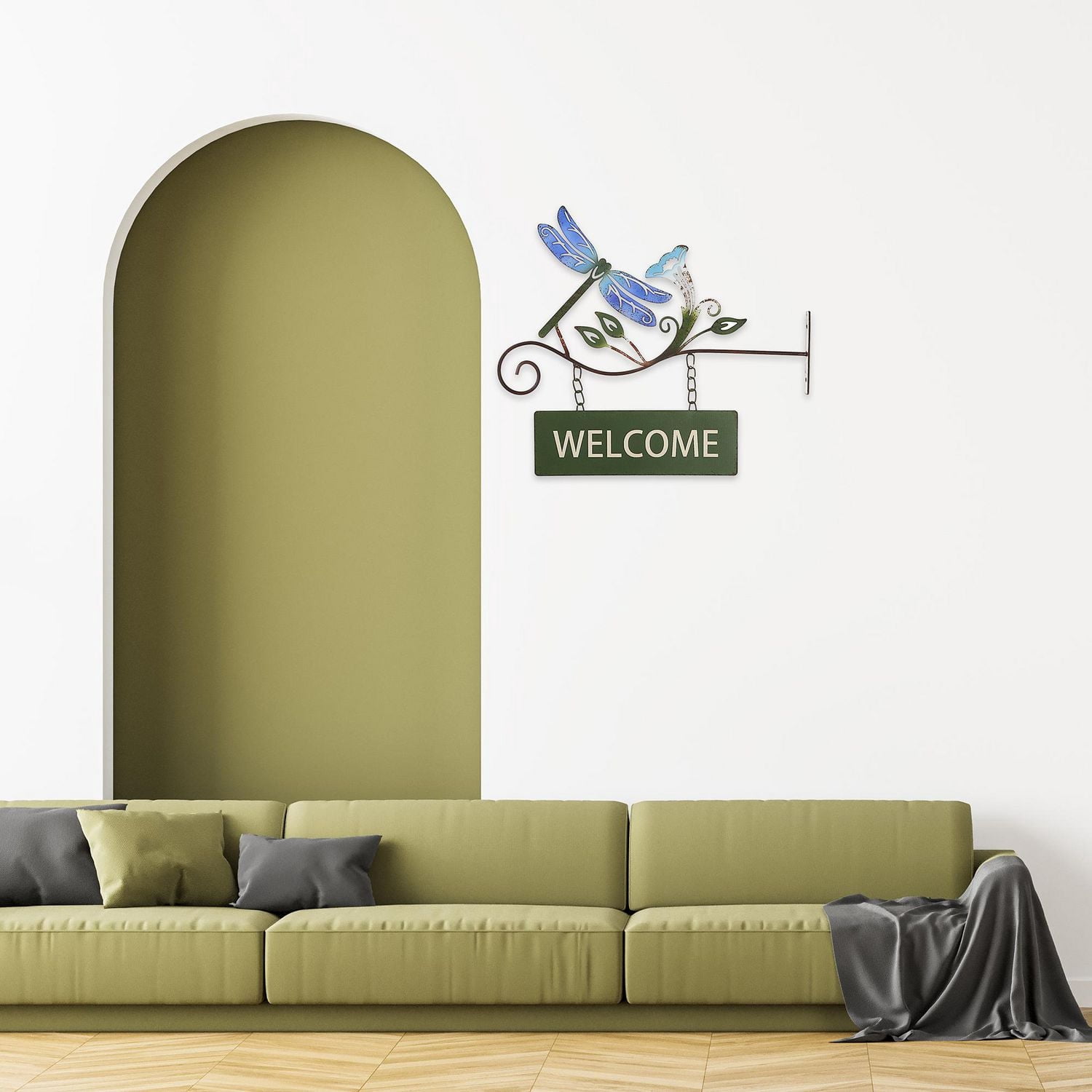 IH Casa Decor Suspendu En Métal Libellule Bien Accueillie