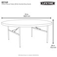 thumbnail image 3 of Lifetime 72-Inch Round Table - 8 Pk (Commercial), 3 of 9