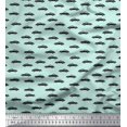thumbnail image 1 of Soimoi Polyester Crepe Fabric Car Transport Print Sewing Fabric Yard 42 Inch Wide, 1 of 3