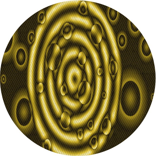 Ahgly Company Tapis Rond Lavable en Machine Intérieur Transitionnel Noir Brun, 6 Pieds Rond