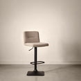 thumbnail image 3 of Bouclair Tabouret de Bar Moderne Réglable Taupe, 3 of 9