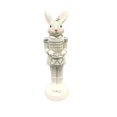 thumbnail image 2 of EGNMCR Easter Decorations, Cute Resin Bunny Figurine Mini Easter Rabbits Statue for Home Decor Tabletop Shelf Mantel Centerpiece Decoration Spring Holiday Party Favors resin decorations, 2 of 6