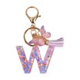 thumbnail image 2 of lionlar Resin Keychain Ornaments Girls English Alphabet Keyring Keychain W W, 2 of 9