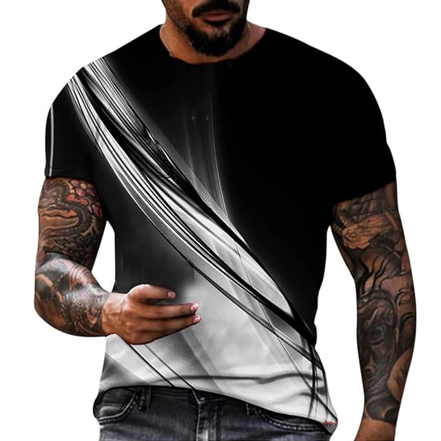 Ketyyh-chn99 Shirts Chemises pour Hommes Gym Golf Chemises Col Rond Confortable Coton Coupe Décontractée T - Amples pour Hommes T-Shirt Classique Doux Blanc,P